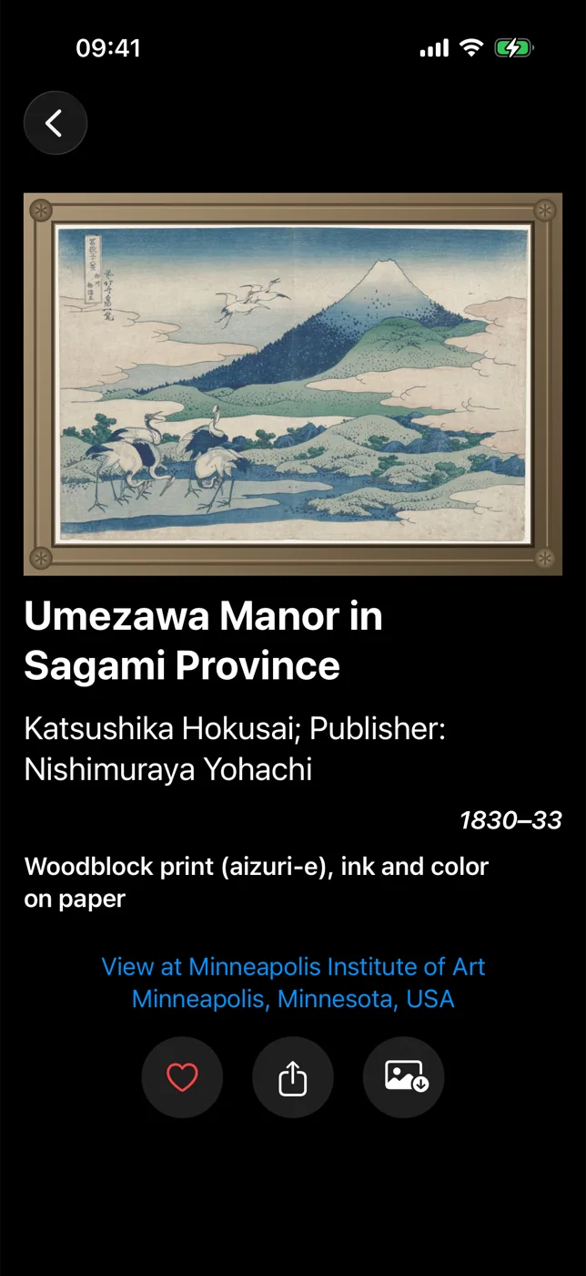 Beautifeye showing Umezawa Manor in Sagami Province by Katsushika Hokusai